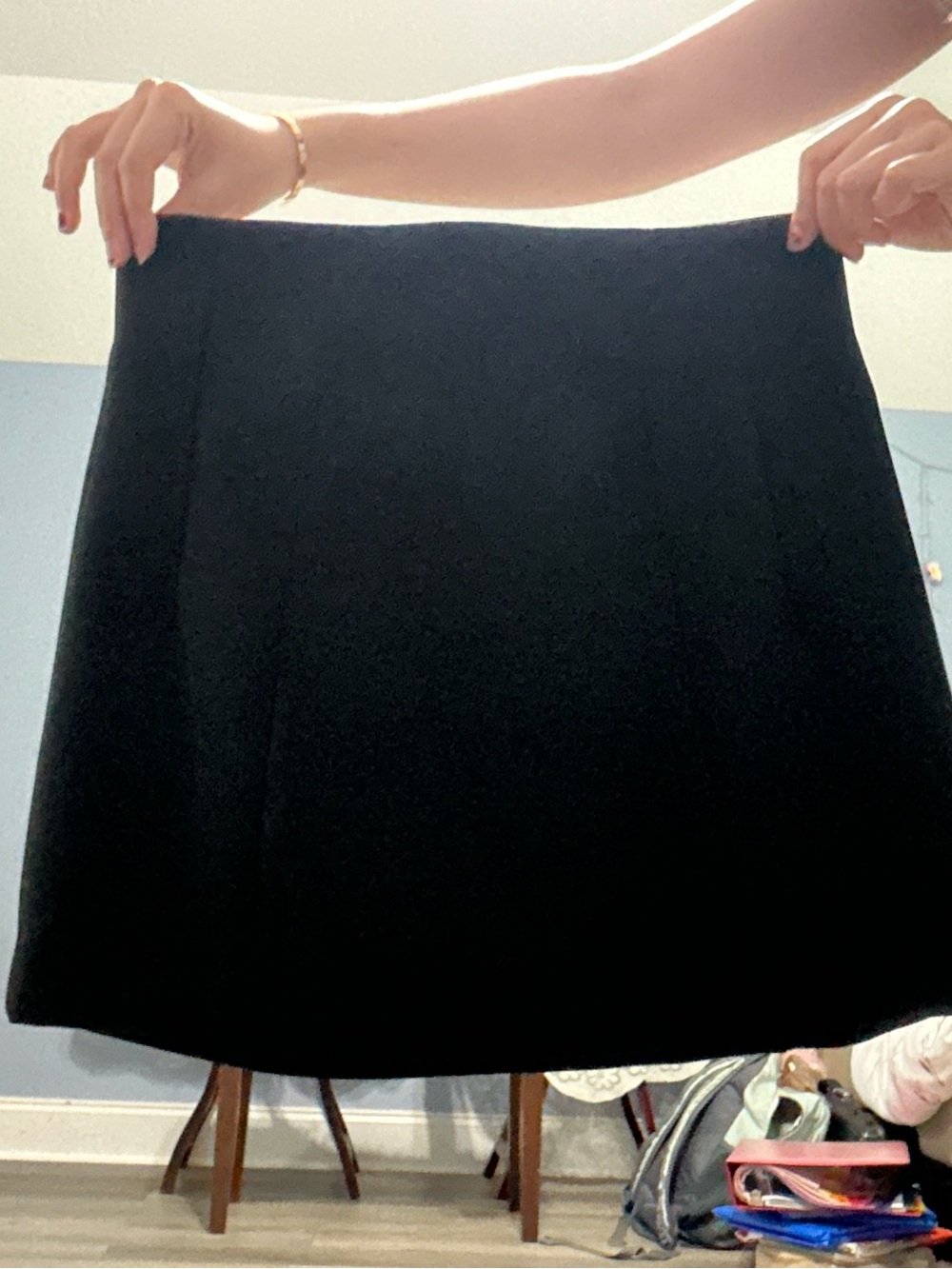 Zara Black Mini A-Line Skirt